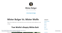 Desktop Screenshot of misterbulger.com